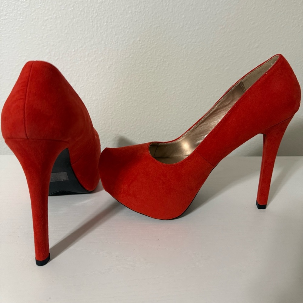 Never Worn Charlotte Russe Red High Heel Platform Pumps